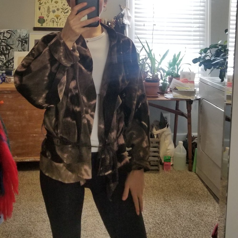 Susan Riedweg handmade unlined suede leather jacket